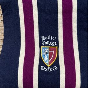 Vintage Oxford College Wool Scarf